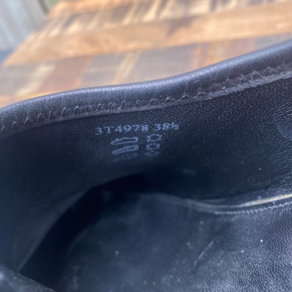 PRADA Calzature Donna Black Leather Ankle Boots - Size 8 - Picture 11 of 14